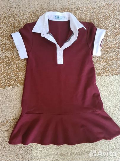 Школьная форма для девочки бордовая