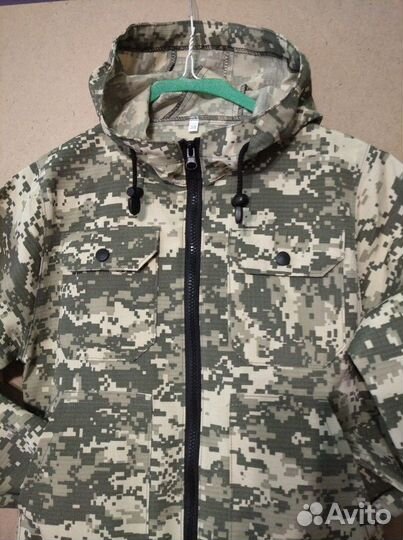 Костюм детский камуфляжный (светлый пиксель)