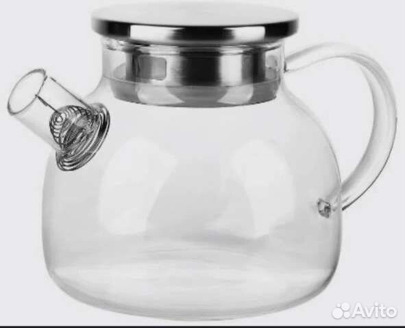 Заварочный чайник с металлической крышкой
