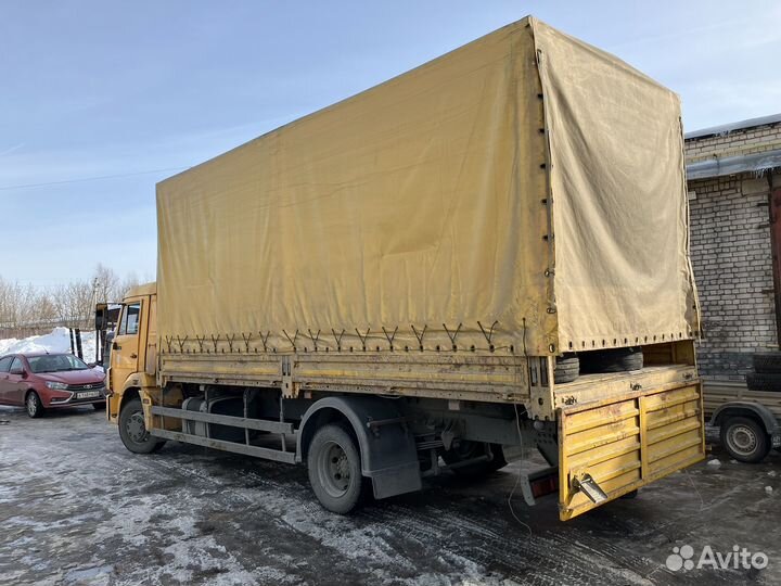 Тентованная бортовая платформа тент на Камаз 4308