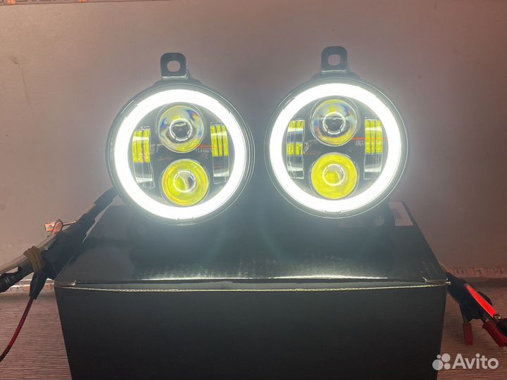 Led светодиодные Птф для Газель 100w с дхо