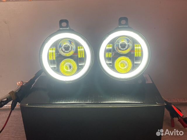 Led светодиодные Птф для Газель 100w с дхо