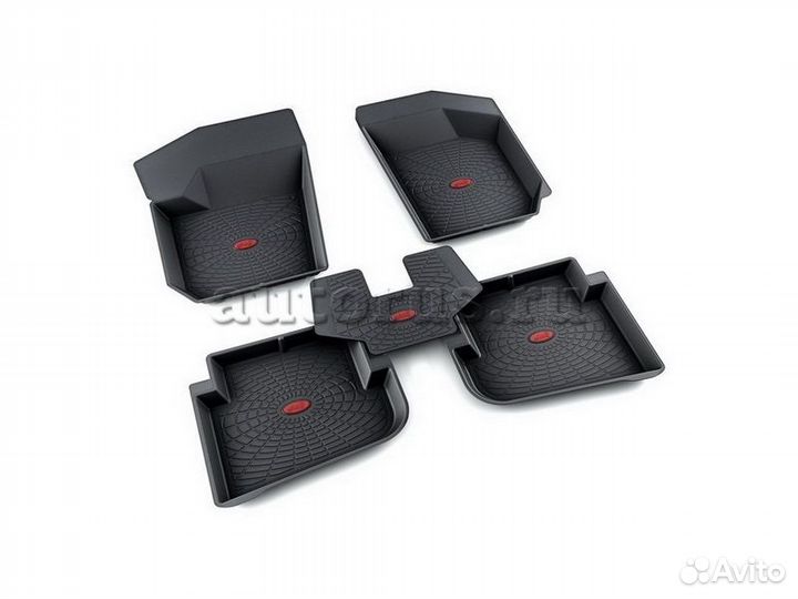 Коврики салона резина черный Volkswagen Polo седан