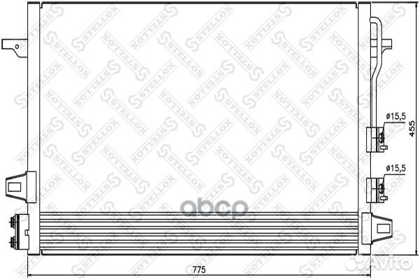 10-45499-SX радиатор кондиционера Chrysler Voy