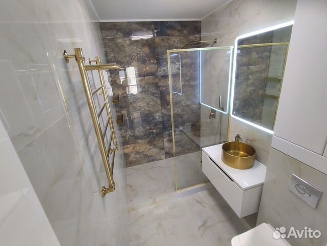 Ремонт ванной комнаты под ключ. Укладка плитки