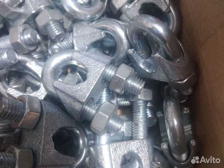 Зажим стальной для канатов DIN 741