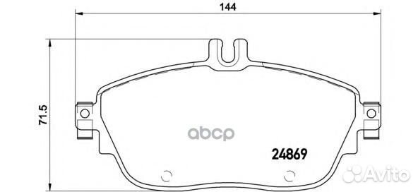 Колодки тормозные MB W176/W246 12- перед. P5009