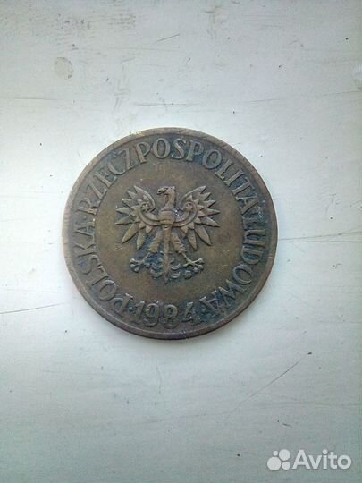 Монеты 2, 5 zt злотых 1984 г. Польша