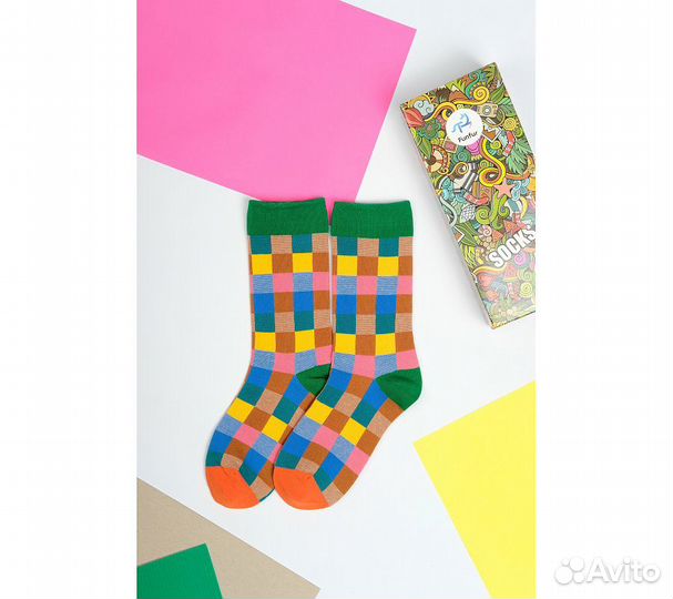 Носки Funfur Quadro в наборе 5 пар