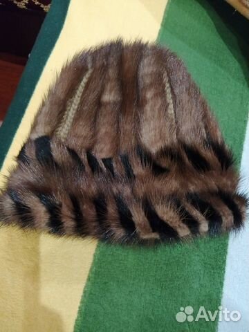 Шапка женская вязаная норка, новая