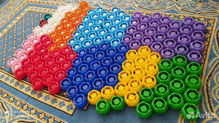 Мозаика из крышек от пюре Агуша