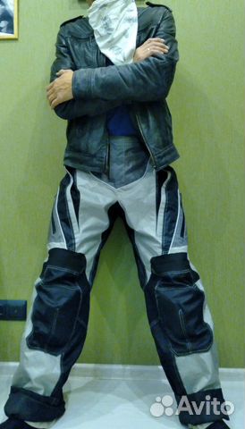 Мотоштаны YF protector, silver