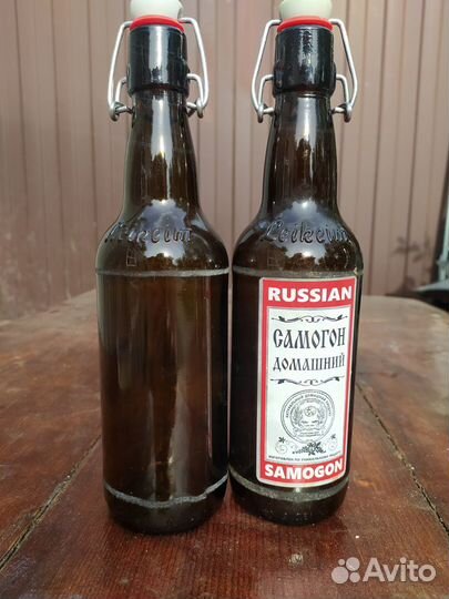 Бутылки стеклянные с бугельной крышкой