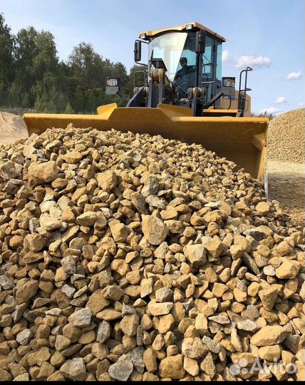 Щебень бутовый камень отсев