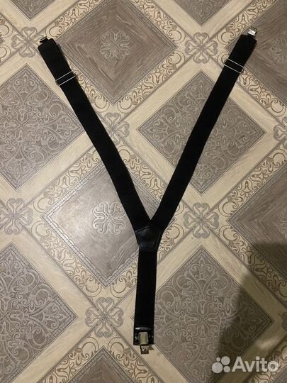 Подтяжки кожаные