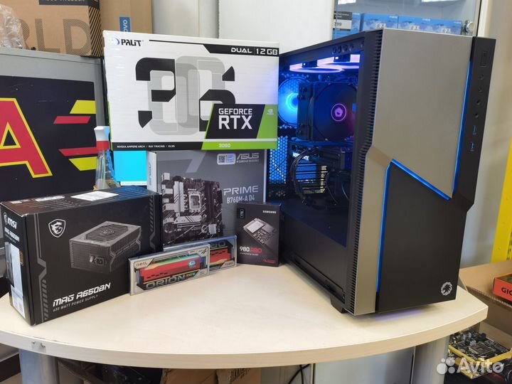 Новый игровой пк i5/3060 с монитором 165 герц
