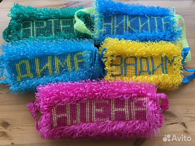 Мочалка ручной работы именная