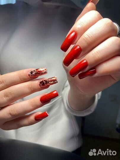 Маникюр с покрытием гель-лак. Наращивание ногтей