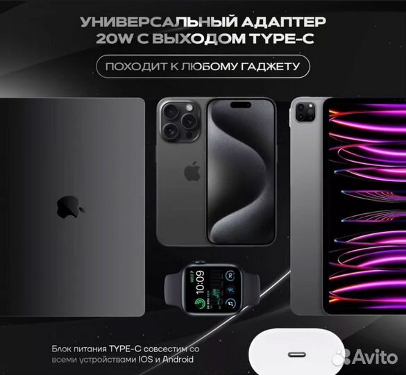 Зарядка для iPhone - зарядное Блок и кабель