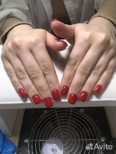 Маникюр гель лак наращивание укрепление