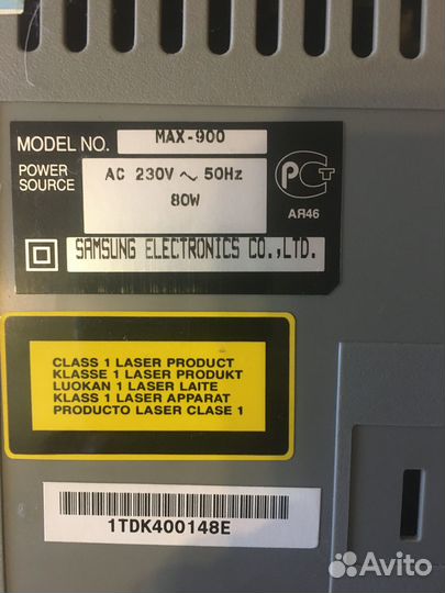 Музыкальный центр Samsung MAX-900