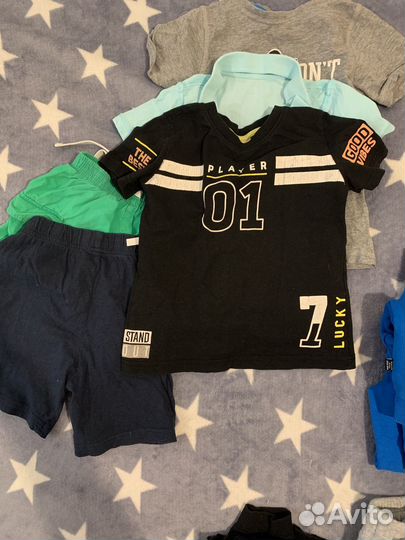 Детские вещи пакетом для мальчика 104 110