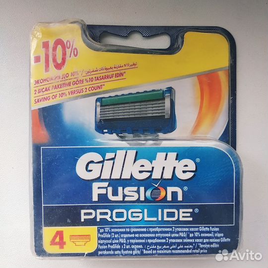 Сменные кассеты Gillette Fusion Proglide 4 шт