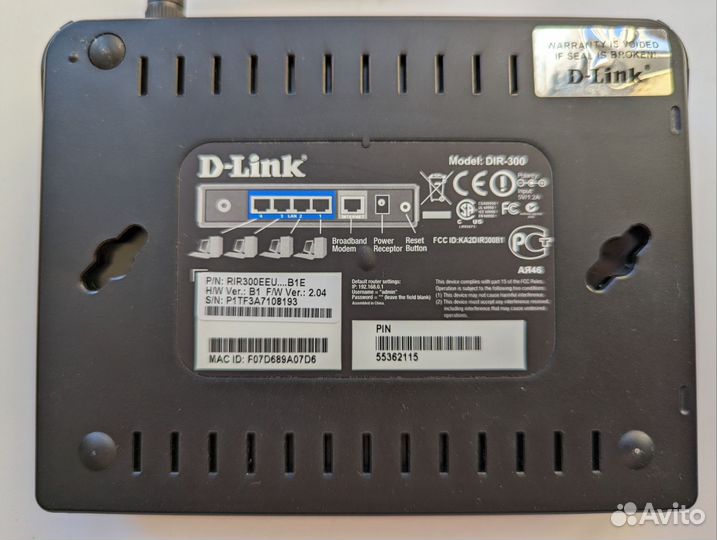 Wi-fi роутер D-Link Wireless Dir-300