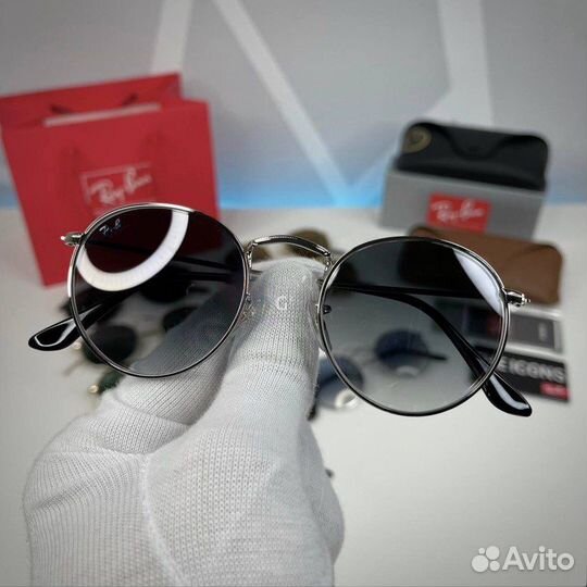 Сонцезащитные очки ray ban round metal