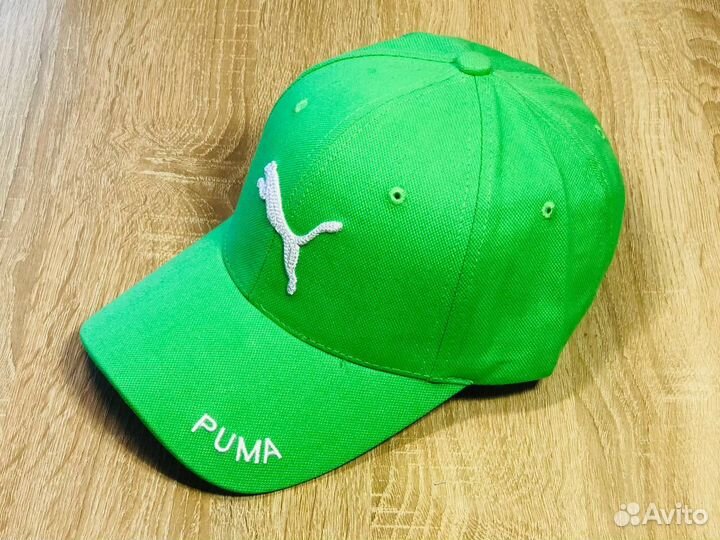 Кепка Бейсболка Puma ярко зелёная. Новая