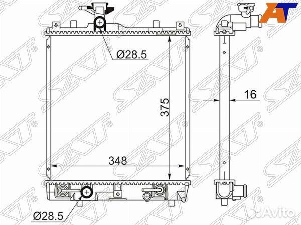 Радиатор suzuki ignis