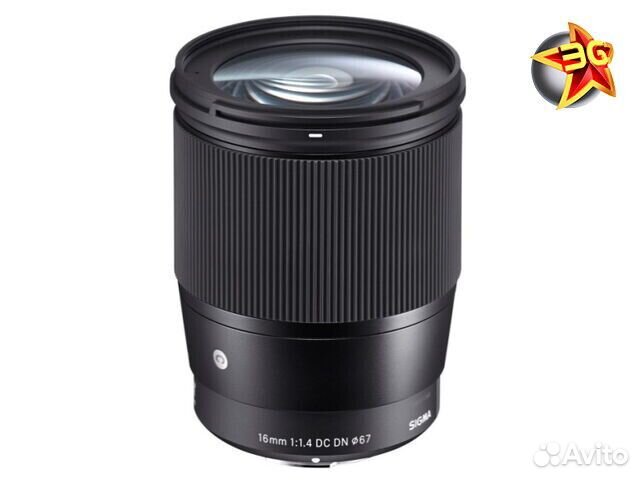 Объектив Sigma AF 16mm f/1.4 DC DN Contemporary Canon EF-M
