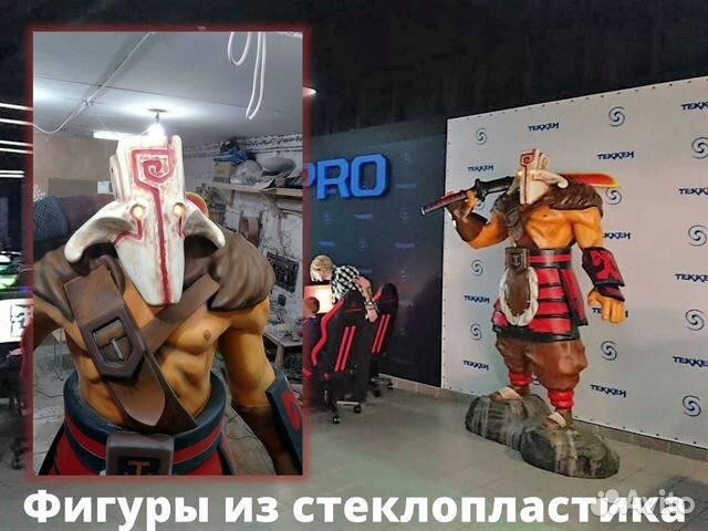 Фигуры из стеклопластика кафе, Новый год, витрины