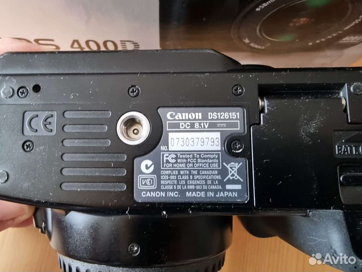 Зеркальный фотоаппарат Canon EOS 400d