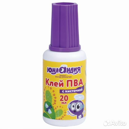 Клей пва с кисточкой, 20 г
