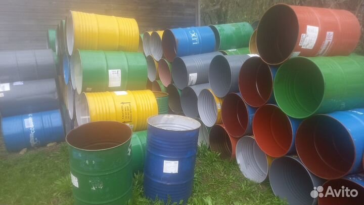 Бочка металлическая 200л для воды для костра