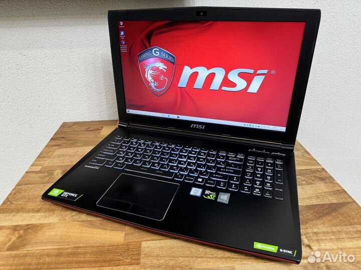 Монстр MSI Core i7-7700HQ 16Gb GTX 1060 SSD+1000Gb