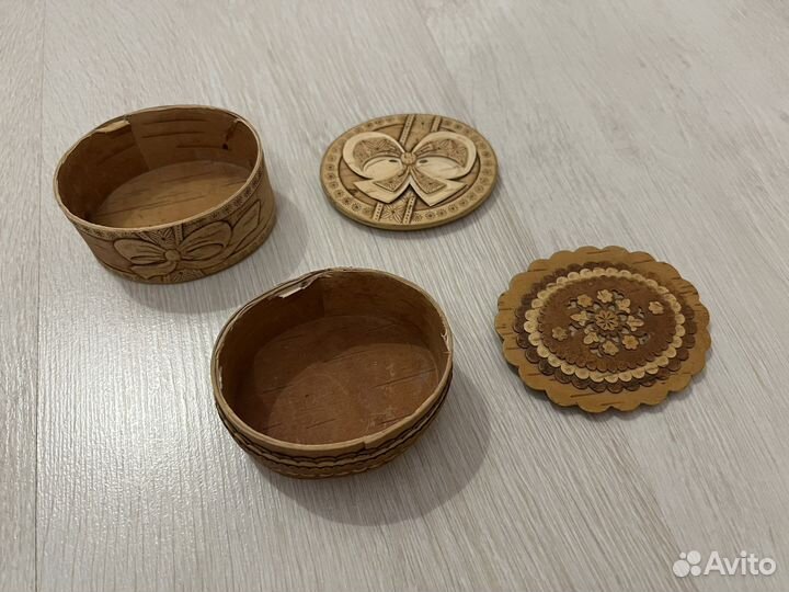 Шкатулки из бересты