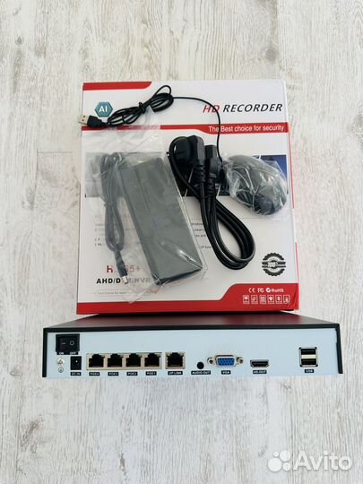 Ip Комплект видеонаблюдения 4 камеры