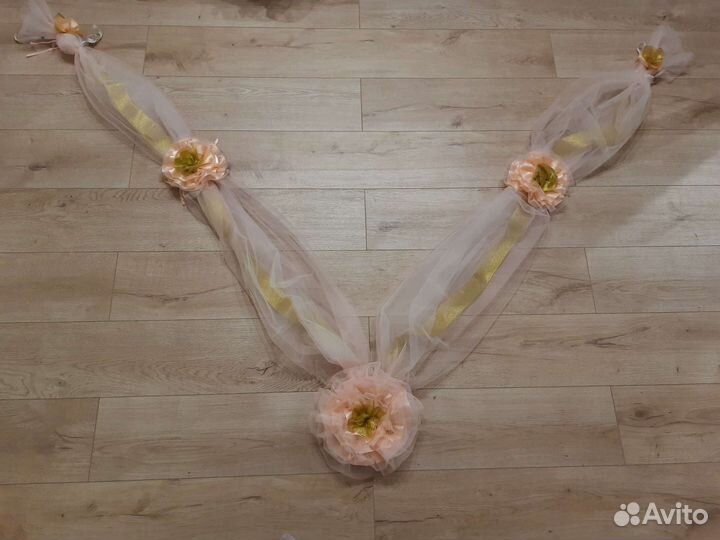 Продам свадебные украшения на машину бу