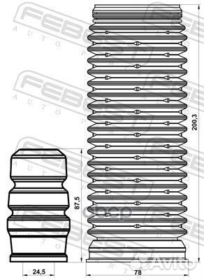 Пыльник переднего амортизатора с отбойником ком