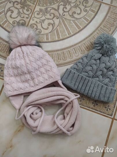 Комплект шапка, снуд