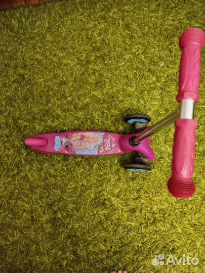 Самокат детский трехколесный Барби для девочек