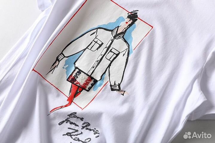 S-L Новая Футболка karl lagerfeld оригинал унисекс