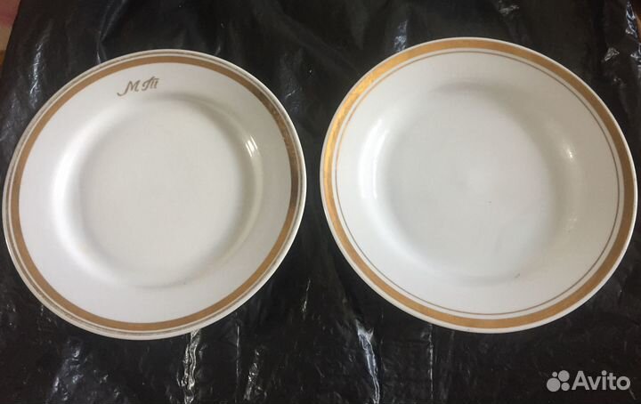 Тарелки с позолотой пирожковые СССР