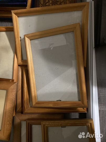 Фоторамки из дерева со стеклом