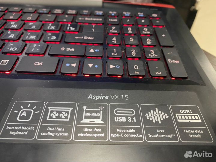 Игровой acer nitro GTX 1050 Ti/core I5/IPS/8 RAM