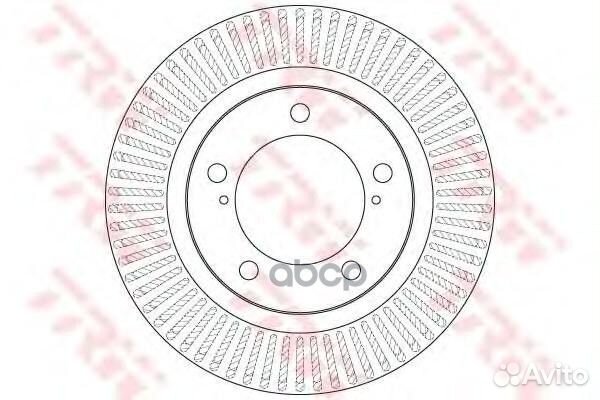 Диск тормозной перед DF6239S TRW