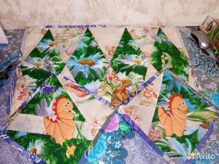 Кухонный набор (2 прихватки и салфетка на стол)