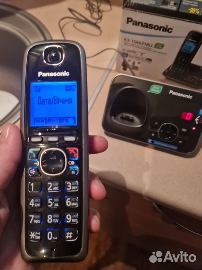 Стационарный телефон panasonic с автоответчиком